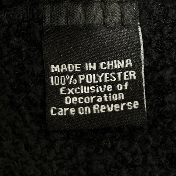 Ohio State Script Ohio Fleece Top Women's XL Black Red Satin Preppy Game Day - Picture 4 of 6